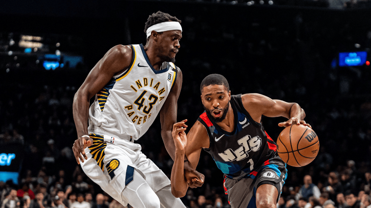 包含步行者力克篮网，戈贝尔完成帽子戏法的词条